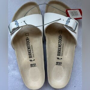 Birkenstock Women's White Madrid Sandals- Size 38